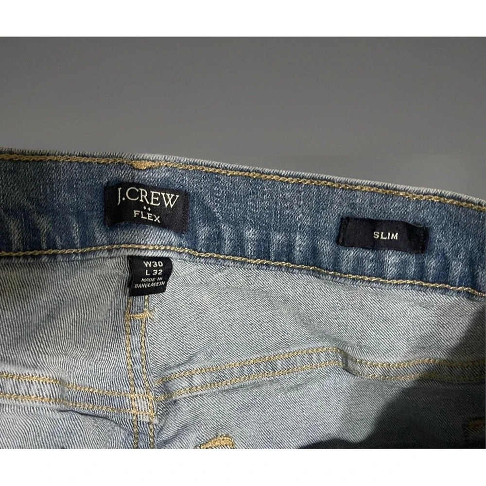 J. Crew Denim  Blue Jeans‎ Light Wash 30x32 Slim Fit